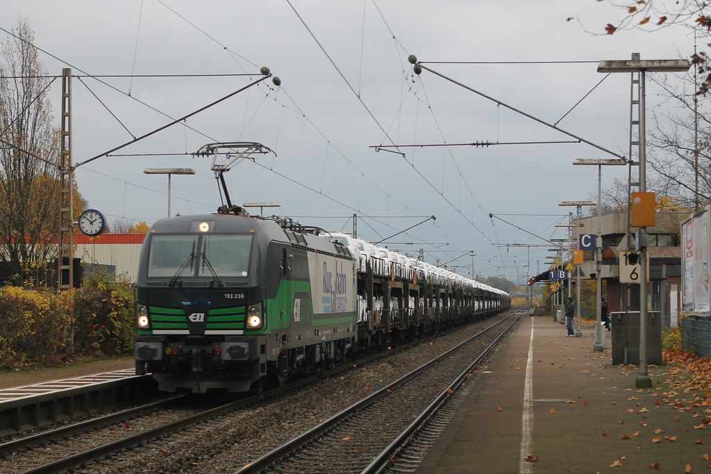 Vectron 193 230 (Rurtalbahn) te Ibbenbüren op 6-11-2015