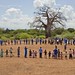 Tanzania--Giant Circle of Kids + Volunteers