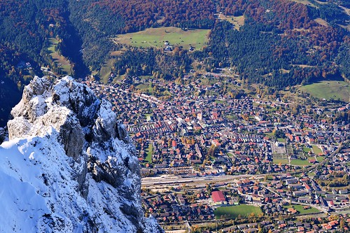 germany deutschland mittenwald bayern bavaria karwendel snow outdoors mountains mountain range gebirgskette alpen alps aerial view ©allrightsreserved landscape