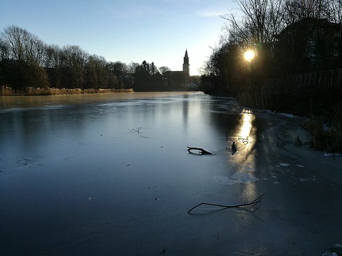turku river ice frozen blue cathedral winter city