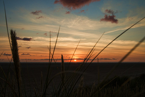 sunset sea sand dunes saintannes