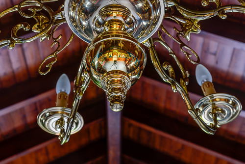 mosfiloti ayiathekla monastery chapel interior icons chandelier cyprus reflection