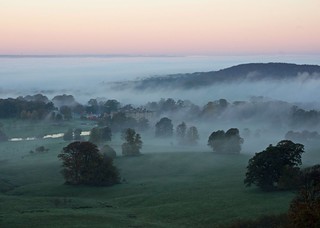 Longleat in Early Morning Mist