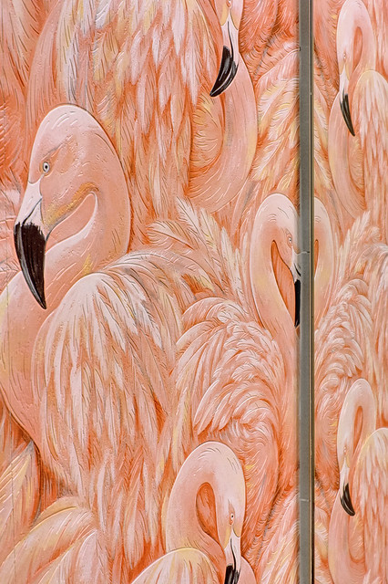 Flamingo Bathroom Wallpaper