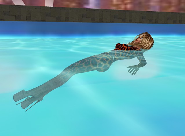 Floating in a Leopardskin Catsuit