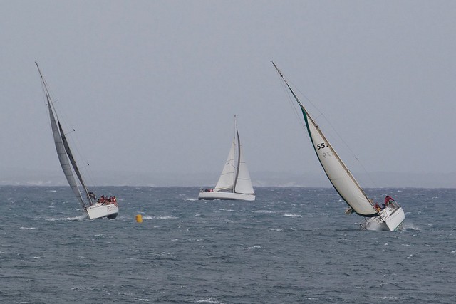 Esperance Bay YC Cruisers racing home in a blow
