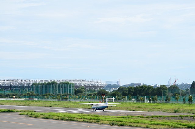 Aji-no-moto Stadium, NCA Dornier 228 JA31CA and Equipments of Yomiuri Land