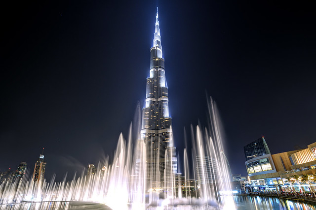 Burj Khalifa & Water Fountain Show - Dubai - UAE