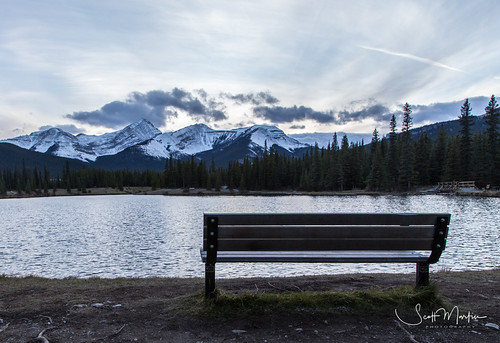 IMG_2860 by Scott Martin - Photographer, braggcreek alberta canada ca forgetmenotpond sunset mountains