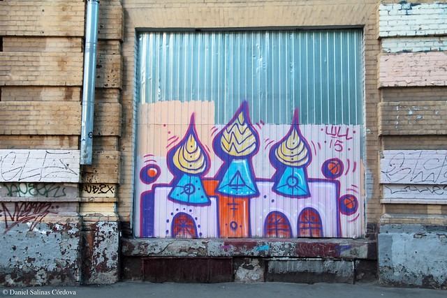 Onion domes graffiti
