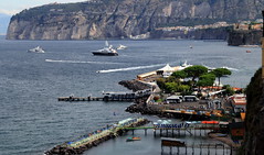 Sorrento port for ships going to Isle of Capri