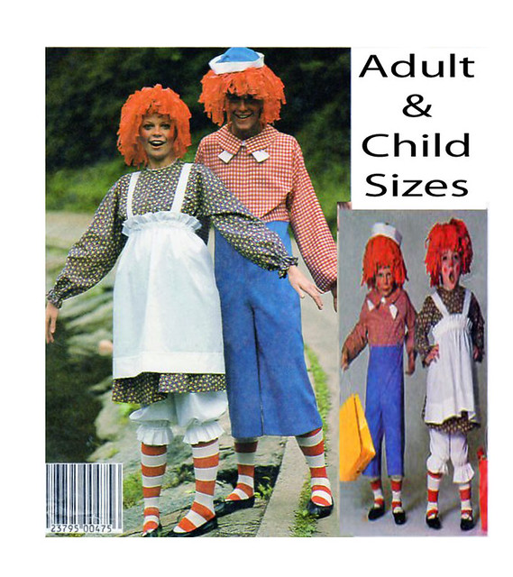 McCalls 2625 Raggedy Ann or Andy Costume Sewing Pattern