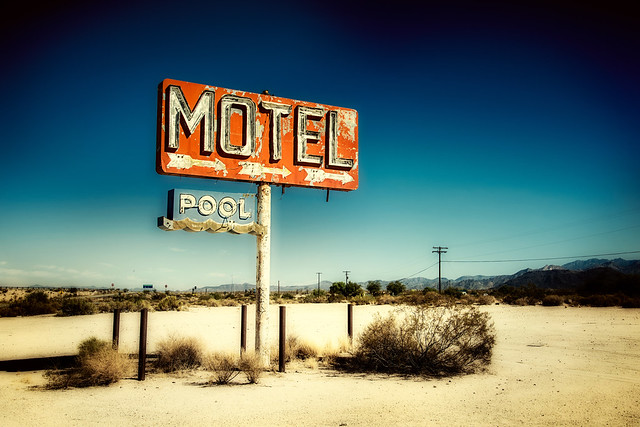 motel pool, arizona