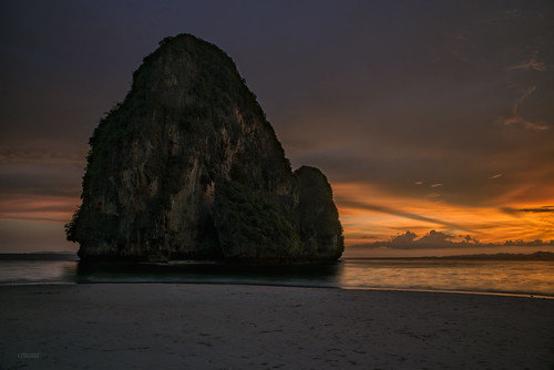 sunset beach sunrise asian thailand island photography asia view tailandia krabi nang andaman phra railay cromeo