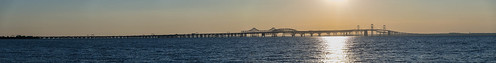 bridge sunset water bay maryland baybridge