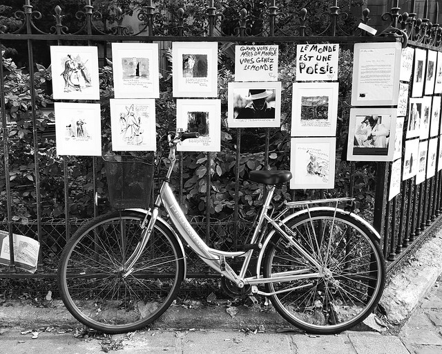 Bike near Saint-Germain-Des-Pres