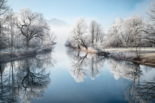 A misty winter morning at river Loisach | by Tarcitaxx [DE] [FR] [EN] [ES]