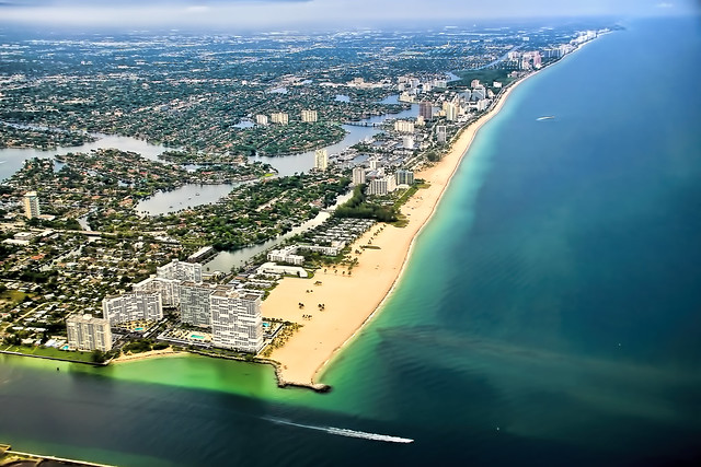 The skyline of Fort Lauderdale Beach, Florida, U.S.A.
