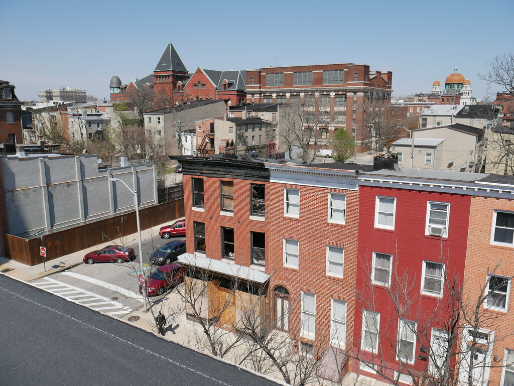 View from the roof of 1230 Druid Hill Avenue, Baltimore, MD 21217