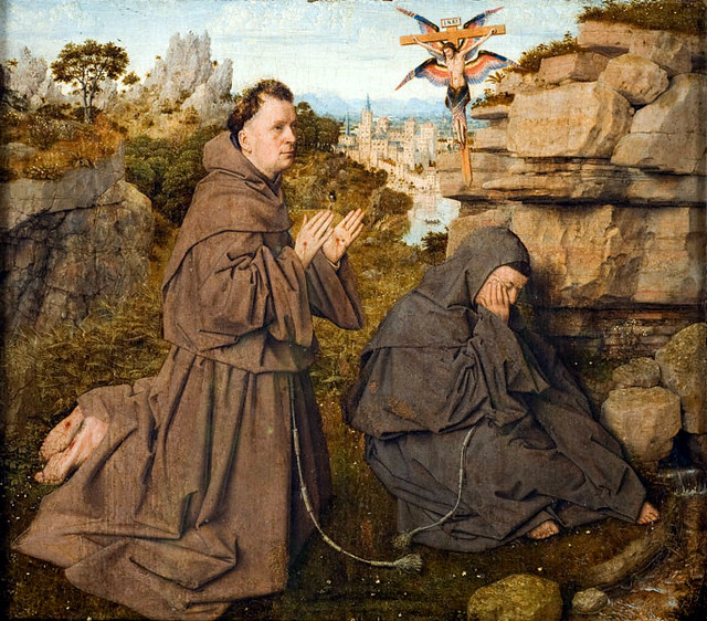 Jan van Eyck, Stigmatisation des hl. Franziskus -  Stimmate di San Francesco - Saint Francis of Assisi receiving the Stigmata