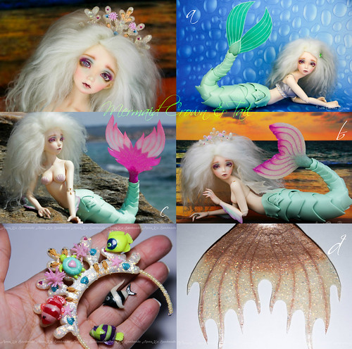 Mermaid Fin shapes &amp;amp;amp;amp;amp;amp; crown collage