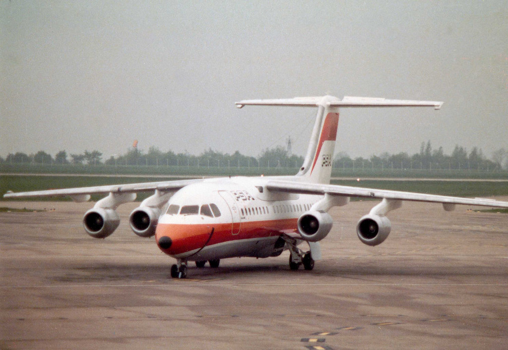 N346PS BAe 146-200 Pacific Southwest Airlines E2022 East Midlands 22May84 a