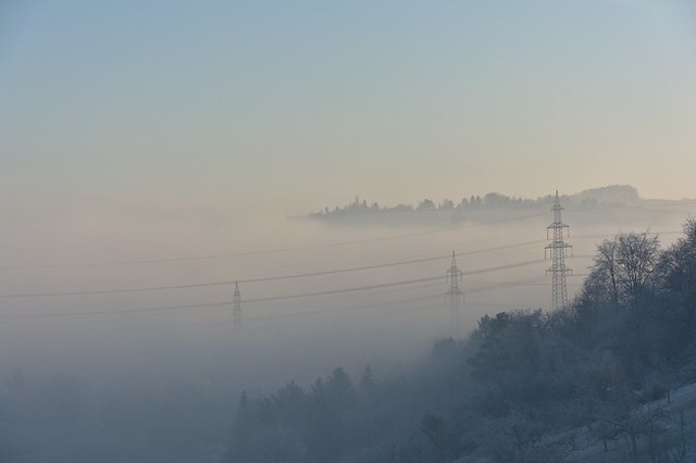 Frozen fog