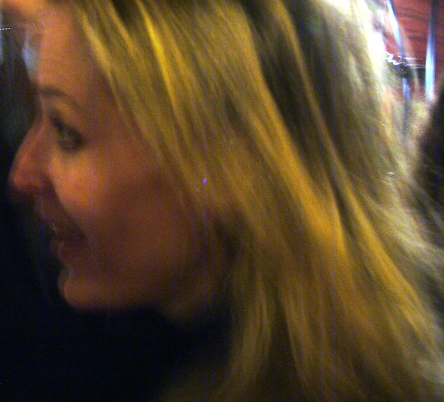 Gillian Anderson - Stage Door after The Sweetest Swing In Baseball - April 2004