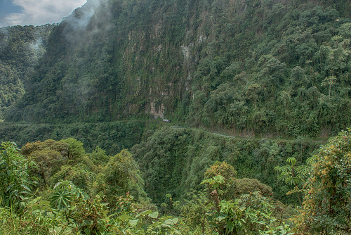 road view bolivia coroico deathroad