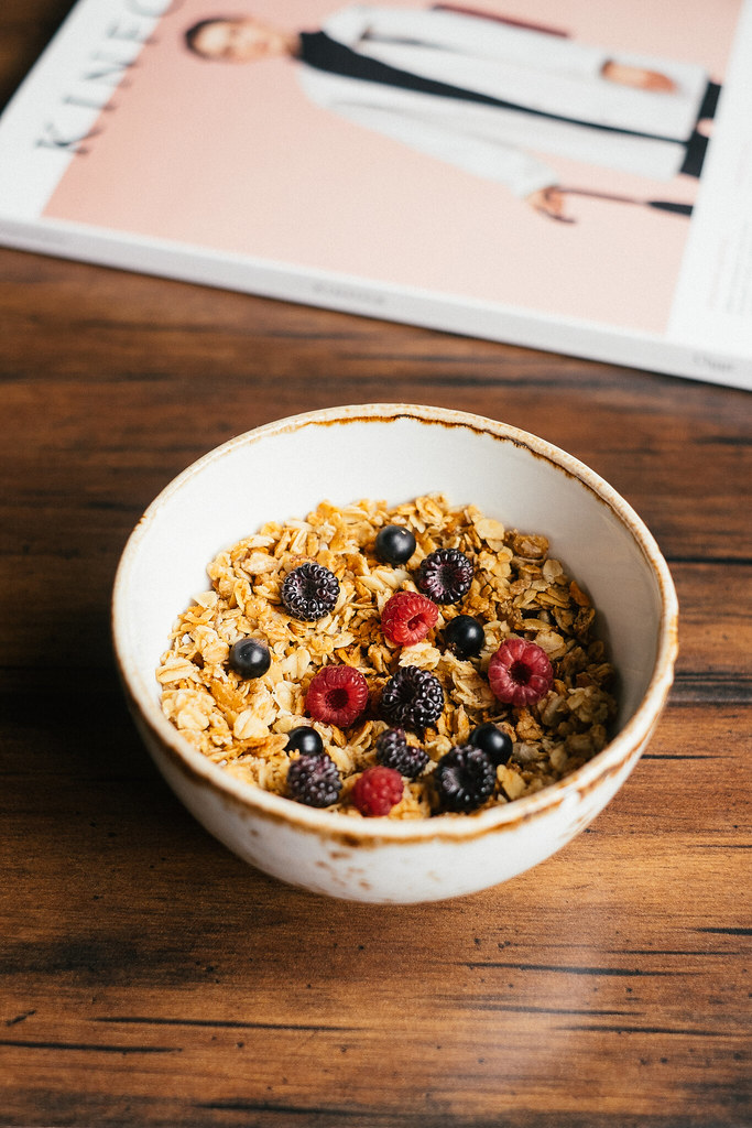 Granola with fresh berries for breakfast | instagram | faceb… | Flickr