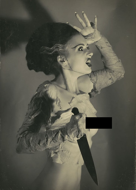 NOT a nude Bride of Frankenstein photo from 1935