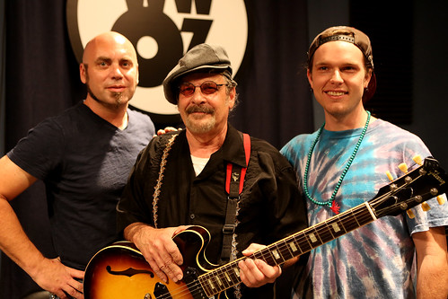 Andy Kurz, Jimmy Bean and Roger Powell at WWOZ Pledge Drive. Photo by Bill Sasser.