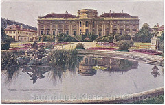 Wien 1030: Palais Schwarzenberg park, Gartenfront Palais 1913