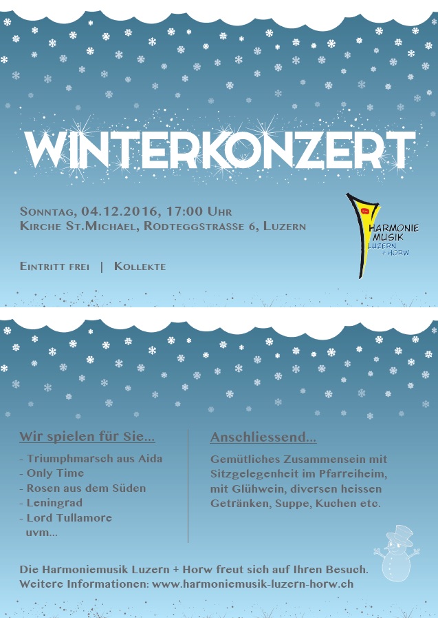 Winterkonzert 04.12.2016
