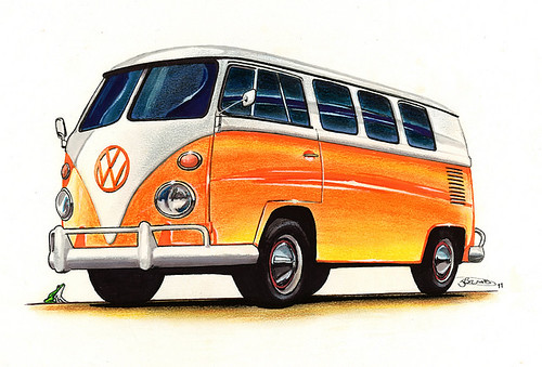 vw-camper-van-drawing-1814341 | ♥ | barbara greg | Flickr