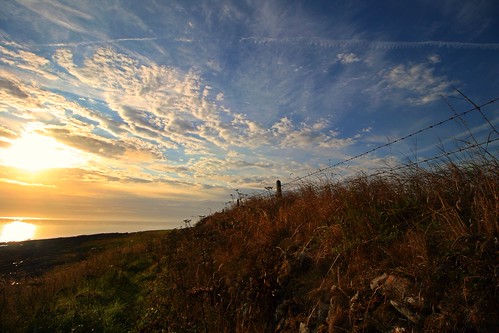 morning ireland light sea dublin irish sun sunlight water beautiful clouds rural sunrise canon fence landscape eos dawn coast countryside scenery outdoor scenic shore coastline canoneos waterscape irishsea