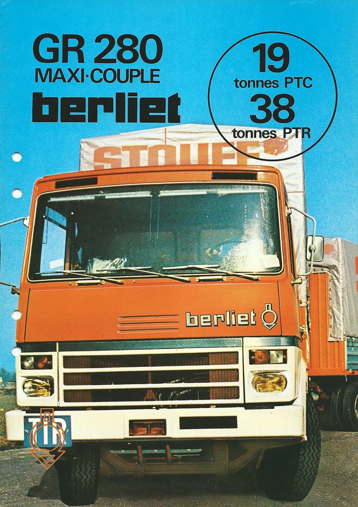 BERLIET GR280 | a photo of the front cover of a Berliet GR28… | Flickr