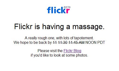 Flickr down