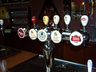 Beer Taps from the EBA Beer Tasting