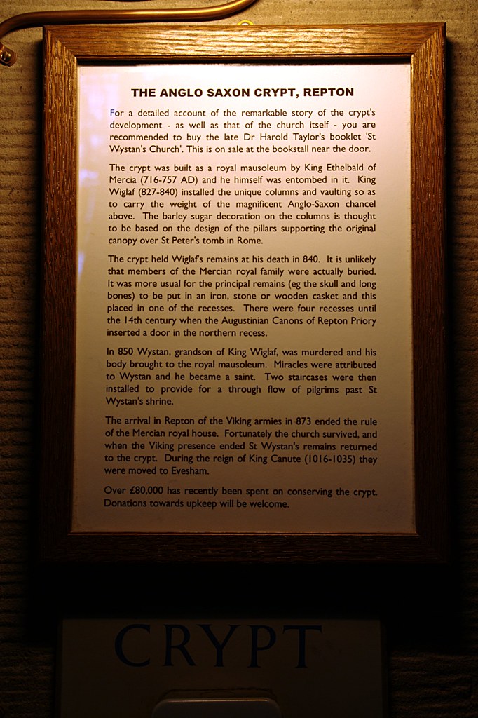 Repton Crypt Repton Church Crypt History | Here's a little history of the… | Flickr