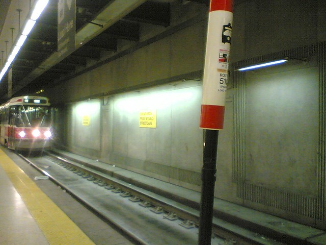 TTC Streetcar at Spadina Station