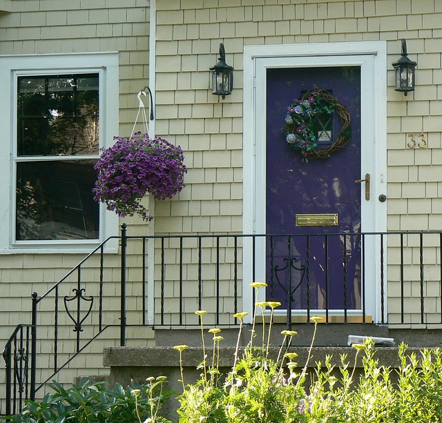 Lavender Door & Flowers