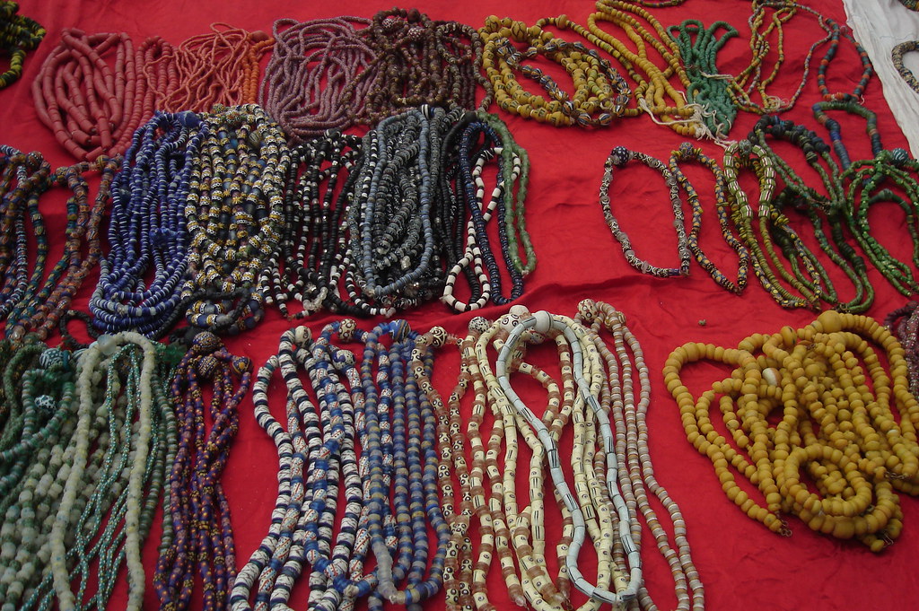 colorful wares | a selection of beads found outside of Accra… | Side ...