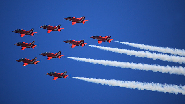 Airbourne Eastbourne 2015: Red, white & blue