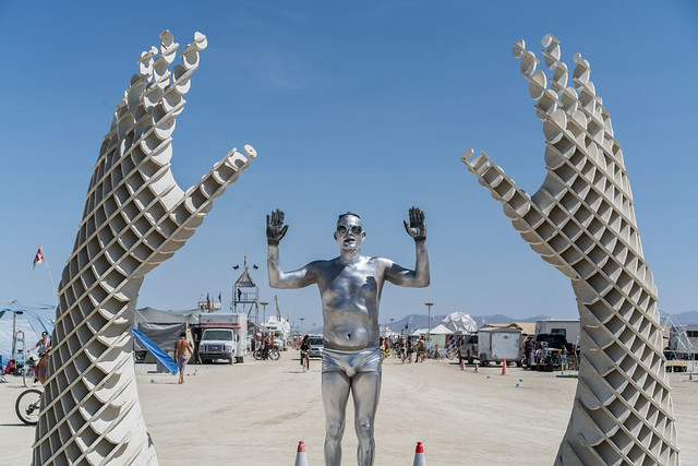 Silver Guy Burning Man 2015 016