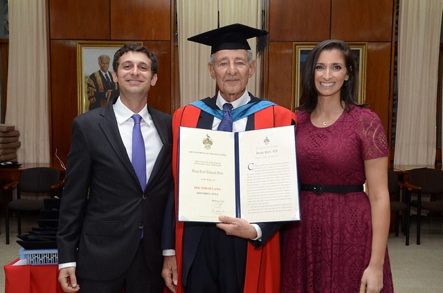 Honourary Graduate, The Hon. Hugh Hart OJ - Doctor of Laws (LLD)  with Family