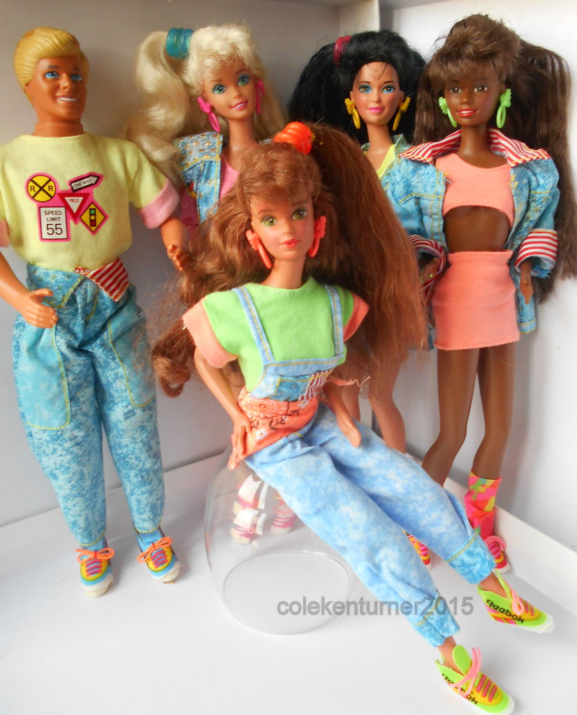 All American Barbie Ken Teresa Kira Christie 1991.