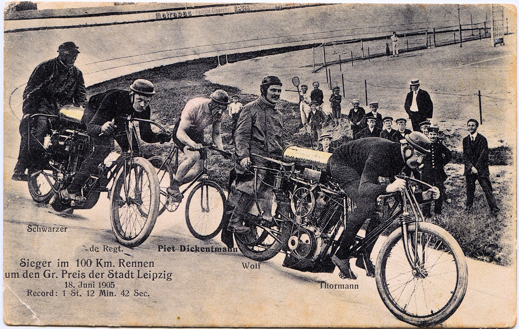 Piet Dickentman and his pacers 1905