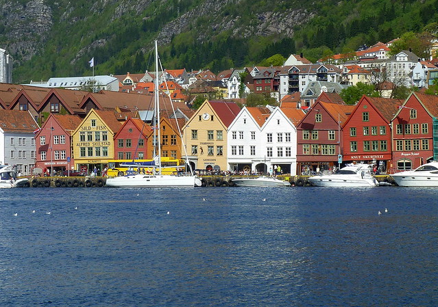 Unesco World Heritage wooden houses of Bergen Bryggen