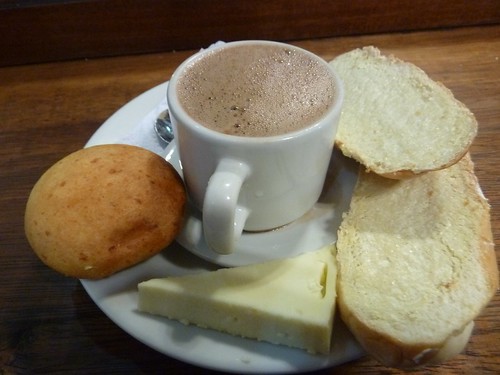 Hot chocolate with cheese!